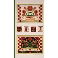 23819-E - Sunflower Garden Placemat/Coasters Panel