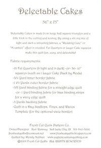 Delectable Cakes Pattern #2