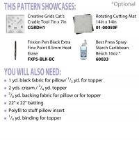 Shooting Star Sham or Topper - Pattern #2