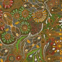 BTARG - M&S Australian - Bush Tucker After Rain - 3/4 Yd Bolt End Green