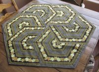 Triangle Frenzy Table Topper Fabric Kit - Autumn Dark