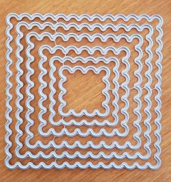 Die: Scallop Squares - Set of 6